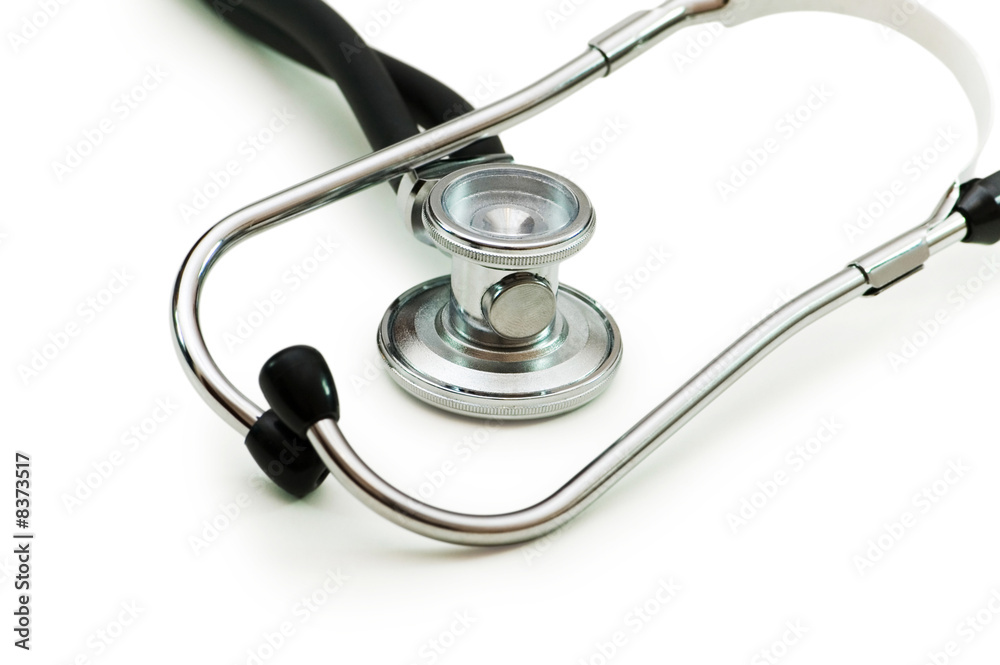 Medical stethoscope isolated on the white background Medical stethoscope isolated on the white background