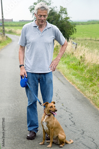 elderly man with dog © Ivonne Wierink