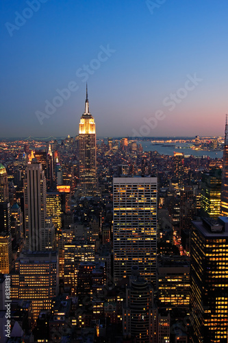 Lower Manhattan at dusk