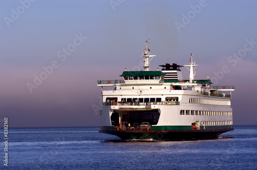 Seattle ferryboat to Bainbridge island in Washington state Fototapet