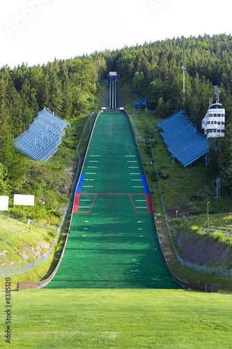 Ski jumping ramp
