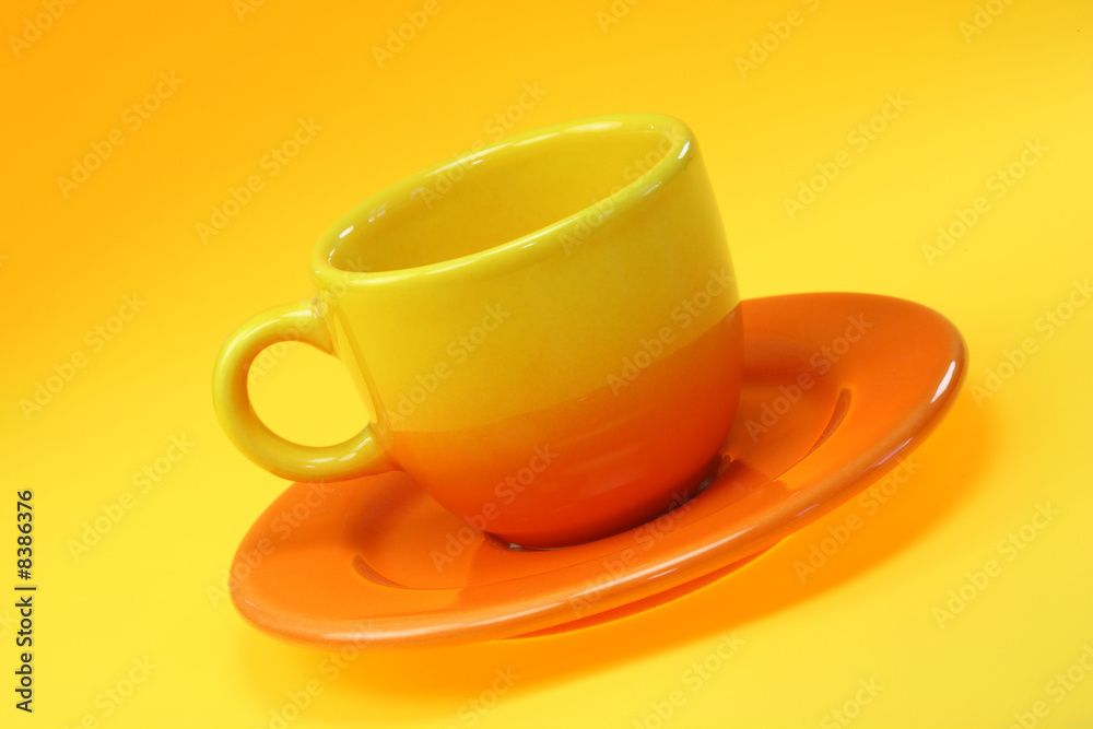 Obraz premium Coffee cup with saucer.