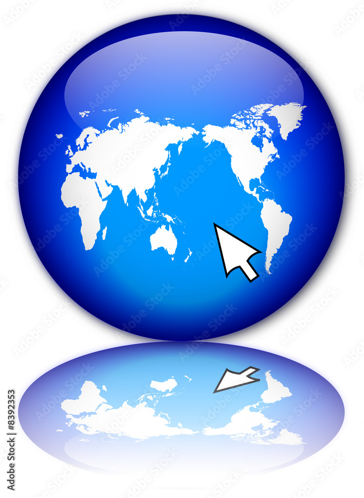 Fototapeta premium Internet button