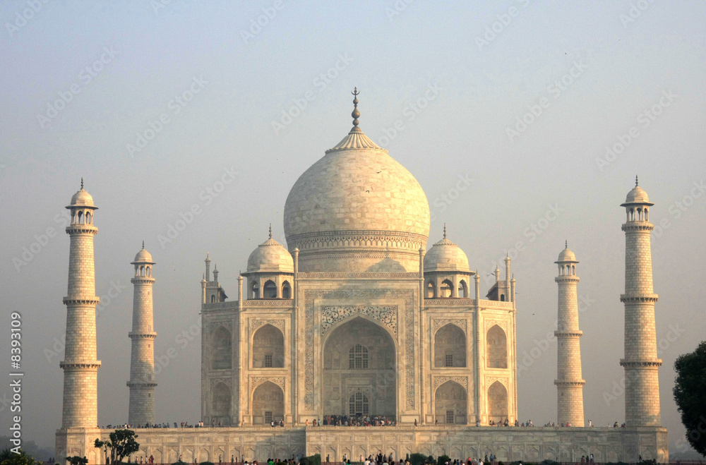 Obraz premium taj mahal,marbre et pierres précieuses