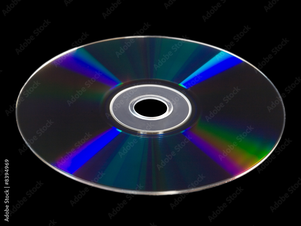 Blu-Ray Disc isolated against black background Blu-Ray Disc isolated against black background