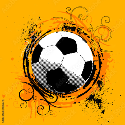 grunge soccer vector