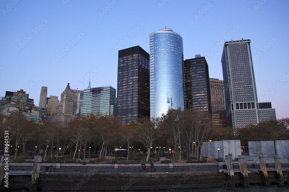 Fototapeta premium Rascacielos de Battery Park 02