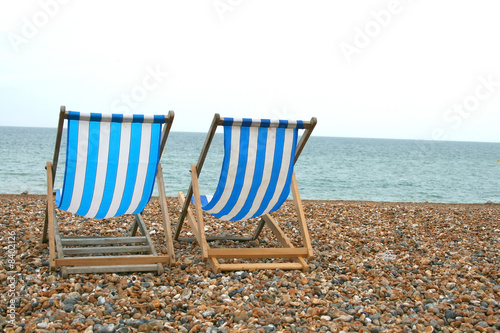 two chairs on the beach