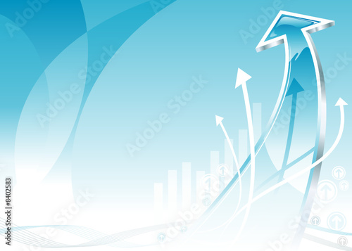 Growth Arrow design, vector illustration layered file.