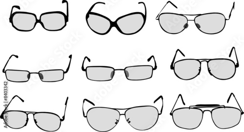 glasses silhouettes