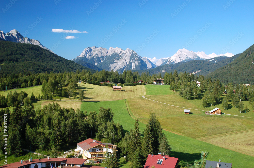 Paysage du plateau de Seefeld Paysage du plateau de Seefeld