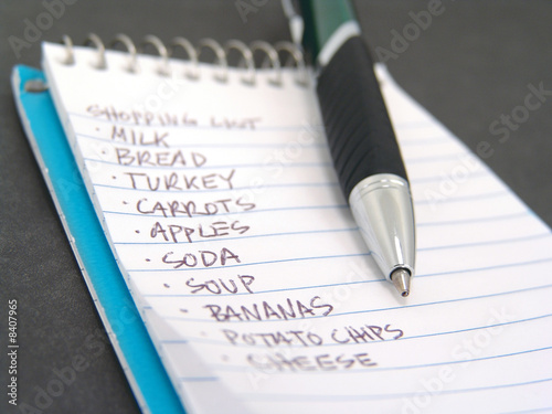 shopping list