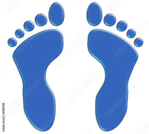 Pieds bleus
