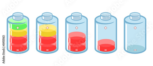 Wallpaper Mural Vector illustration of batteries Torontodigital.ca