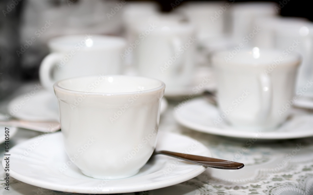 white coffee cups