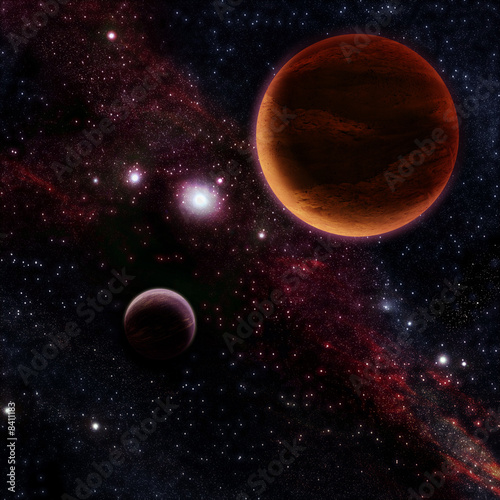 Two red planet