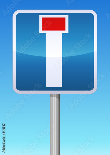 Panneau de signalisation impasse