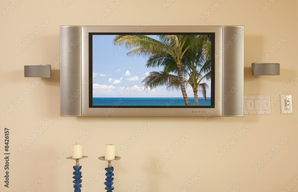 Fototapeta LCD TV & Speakers