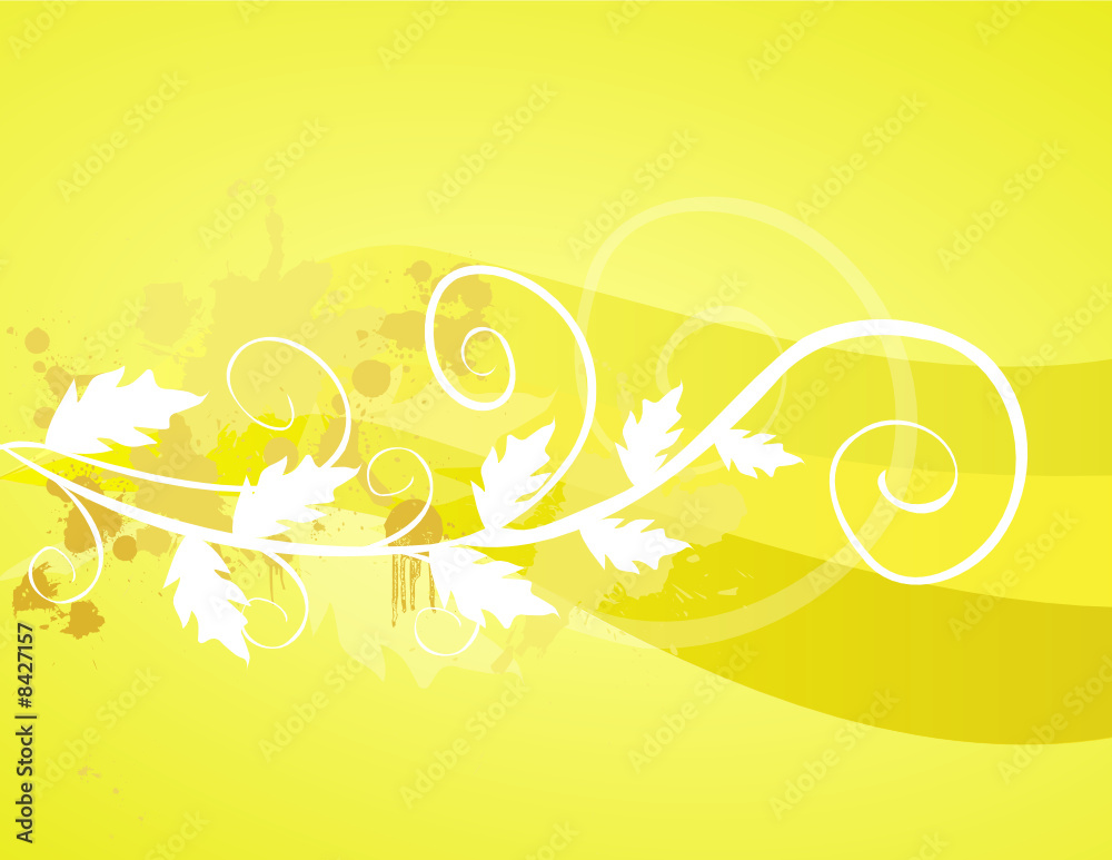 vector illustration- grungy floral design vector illustration- grungy floral design