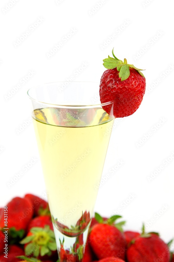 Sekt mit Erdbeeren Sekt mit Erdbeeren