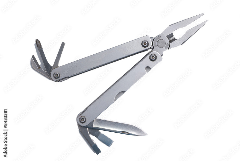 Multi Gadget Tool Isolated on White Background Multi Gadget Tool Isolated on White Background