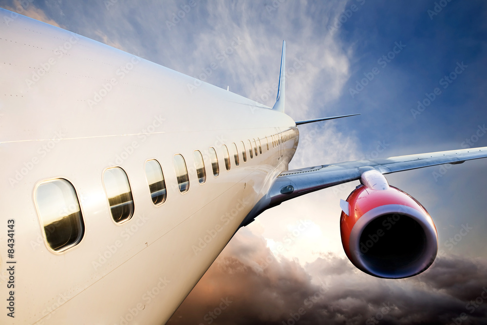 Fototapeta premium Flying Airplane
