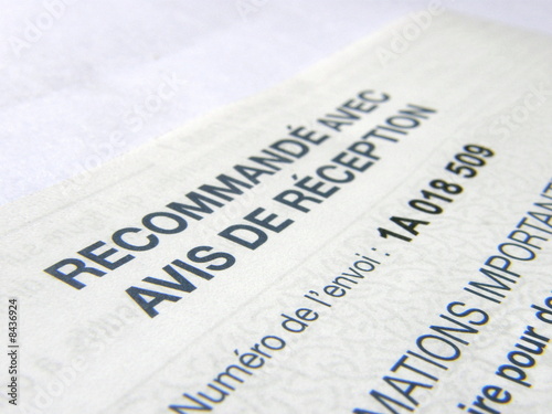 lettre recommandé