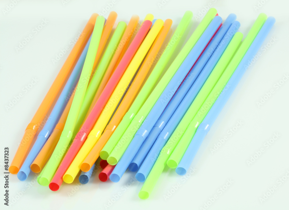 Multi-colored straws Multi-colored straws