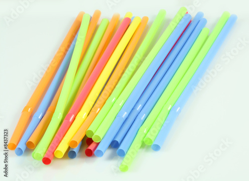 Multi-colored straws