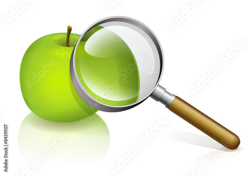 Etude d'une pomme (reflet)