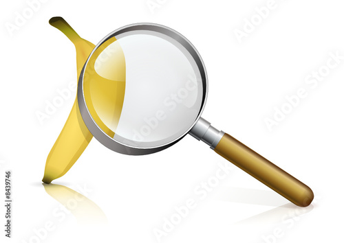 Etude d'une banane (reflet)