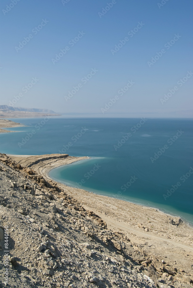 Serene view of the Dead Sea
