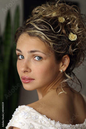 Beautiful bride on wedding day