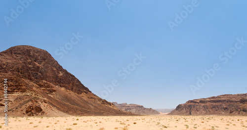Collines du désert de Wadi Rum - Jordanier