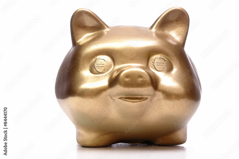 Golden piggybank Golden piggybank