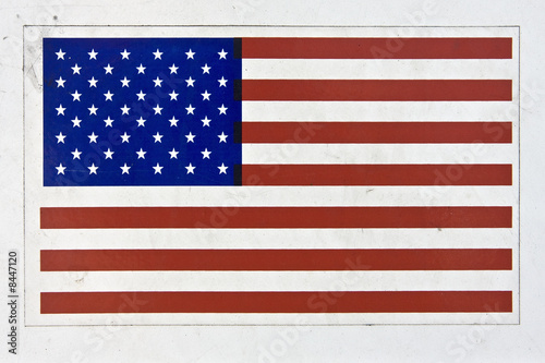 american flag sticker
