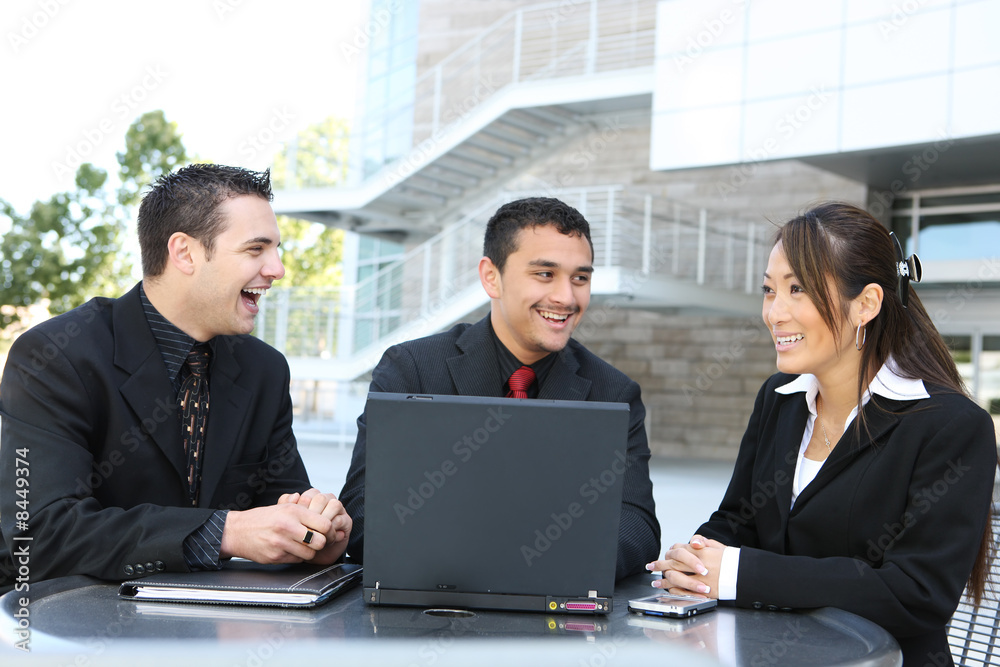 Diverse Business Team at Office Building Diverse Business Team at Office Building