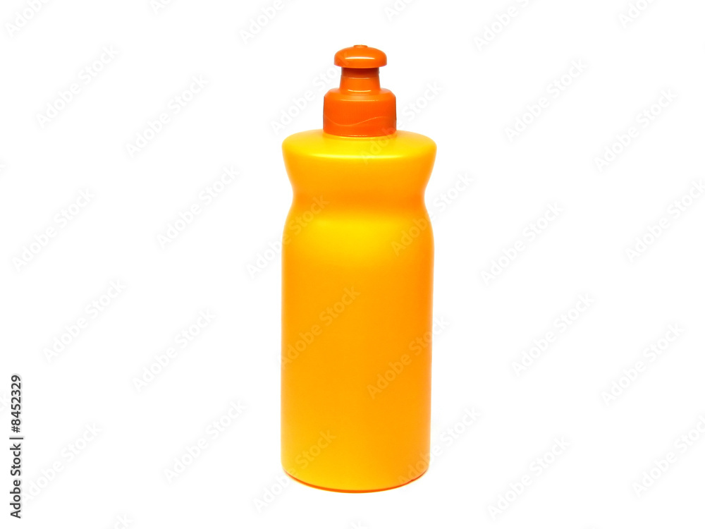 Orange Bottle on White Background Orange Bottle on White Background