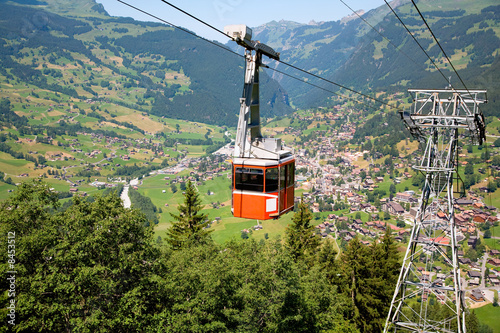 Cable Car in Grindelwald, Bern Canton, Switzerland