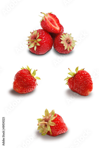 Set of strawberries