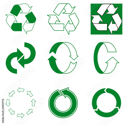 green nature preservation arrow