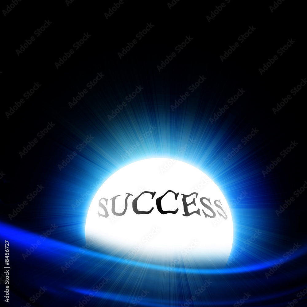 crystal ball with 'success' crystal ball with 'success'