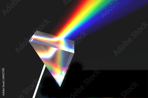Optisches Prisma (Rendering) photo