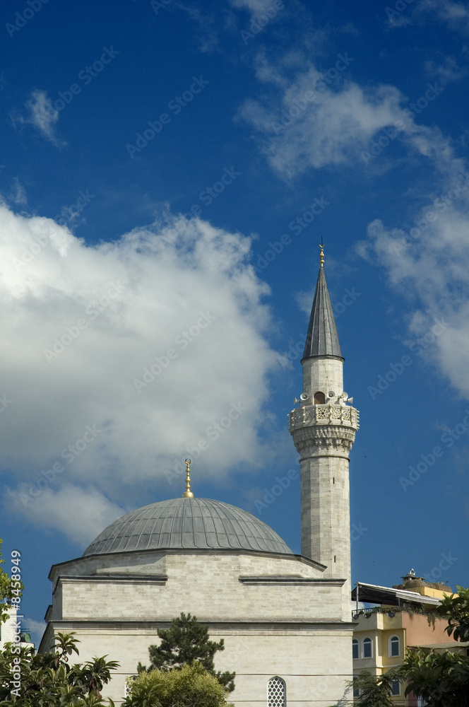 Mosque minaret in Istanbul