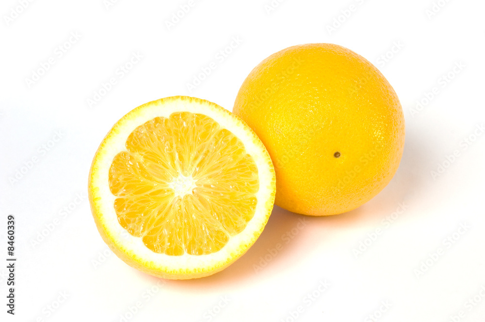 Orange and sliced orange