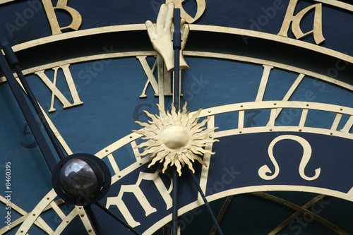 old astronomical clock in Prague, Czech republic