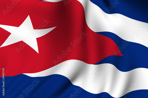 Rendered Cuban Flag