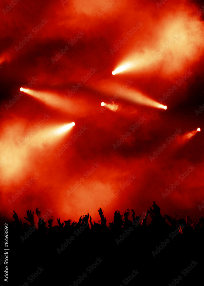 rote licht-show eines konzerts rote licht-show eines konzerts