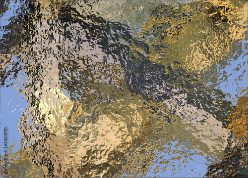 Metal foil, mat wrinkled glass or abstract chrome texture