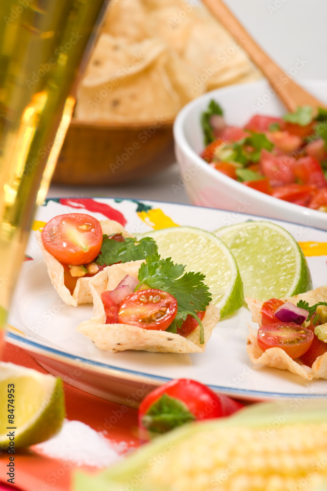 Salsa and chips Salsa and chips